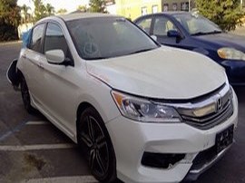 2016 ACCORD WHITE SPORT 2.4L AT  A24997